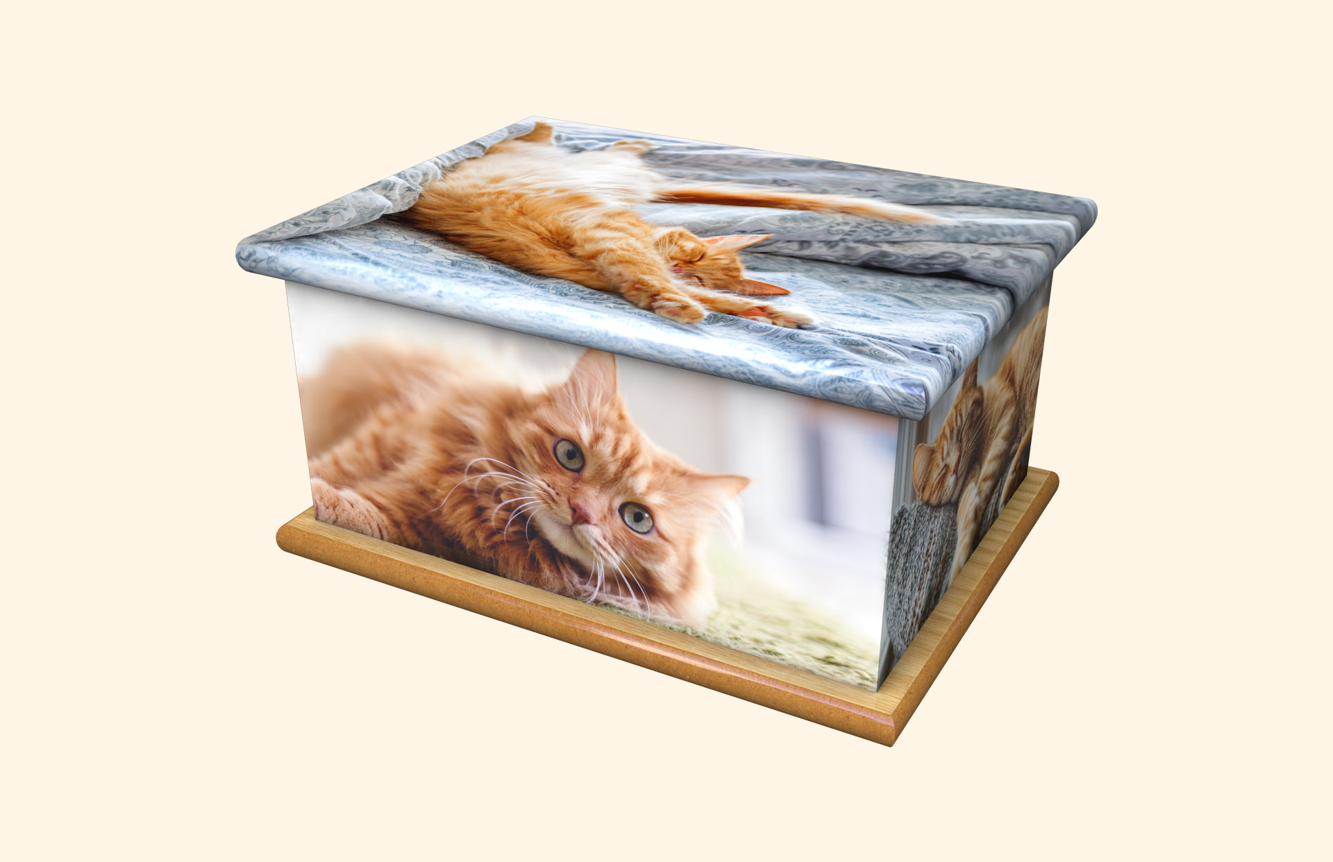 Sleepy Time adult ashes casket